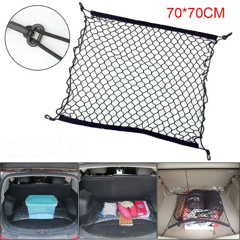 Car Trunk Storage Elastic Mesh Net 4 Hooks Fit for Cadillac ATS BLS CTS XT4 XT5 ATSL XTS STS SRX Escalade auto zubehör