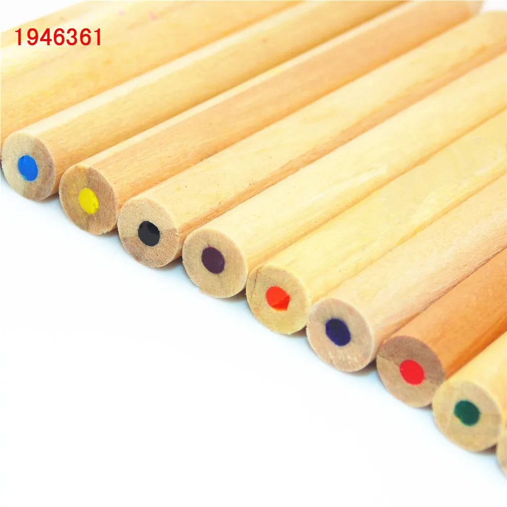 High quality 12pcs/Set sketch No paint Wooden Painting Colorful Pencils for child artist drawing Non-toxic pencils