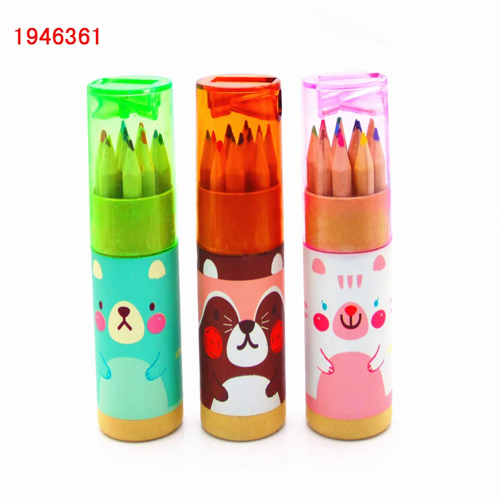High quality 12pcs/Set sketch No paint Wooden Painting Colorful Pencils for child artist drawing Non-toxic pencils