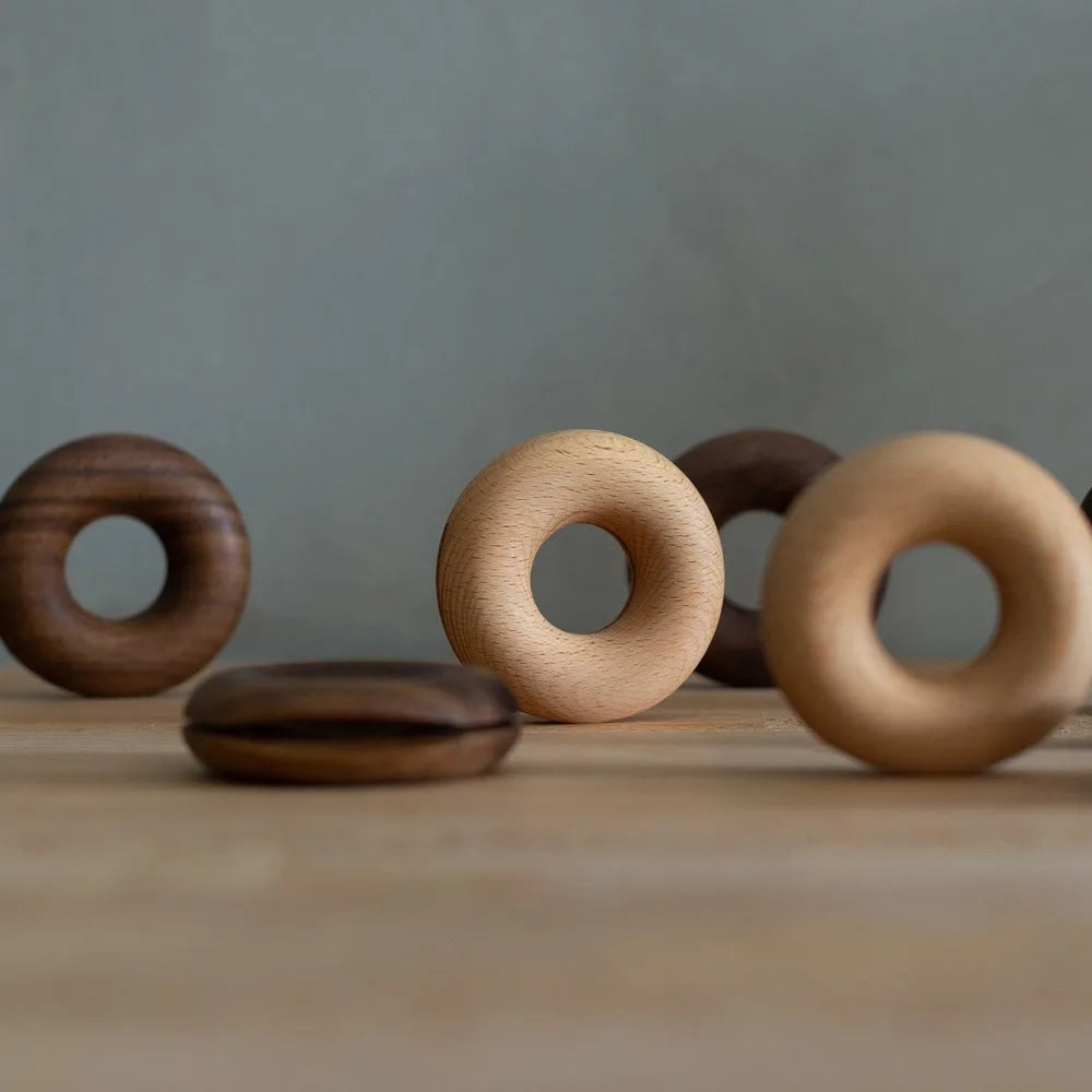 Wood Bag Clips Bag Sealer Nordic Doughnut Shape Gadgets Inteligentes Snacks Food Clip Kitchen Storage Organization Kitchen Tools