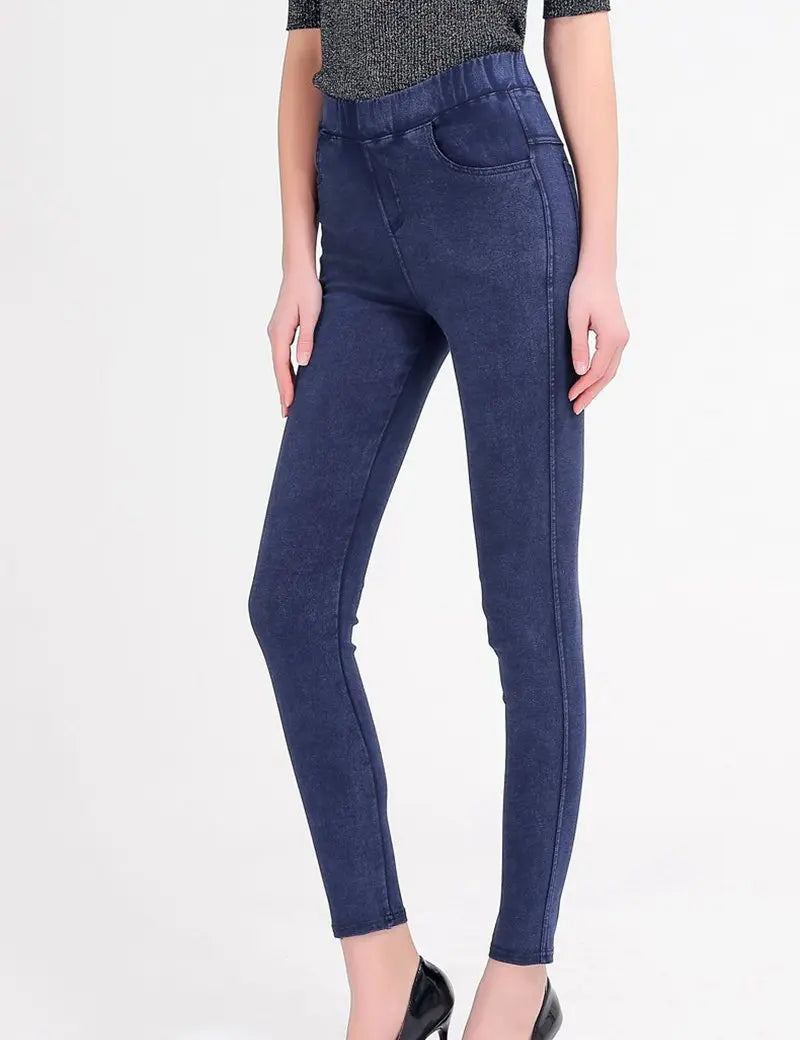 lady casual Slim fitted Stretch Denim pant Skinny pocket blue black Jeans ankle Jeggings leggings for women Pencil Pants