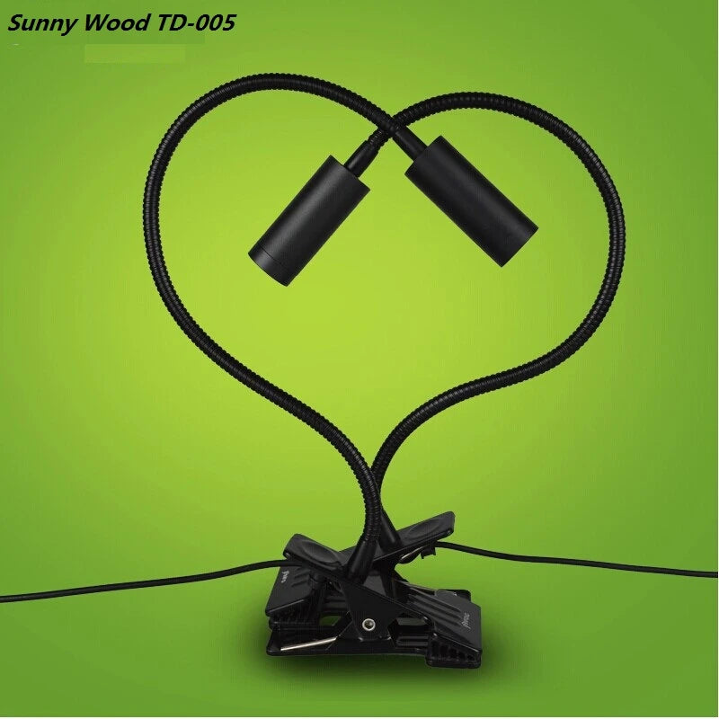 Free shipping LED desk lamp,clamp reading lamp, 30/40/50cm 3W Flexible led table light ,high brightness clip spot lamp TD-005