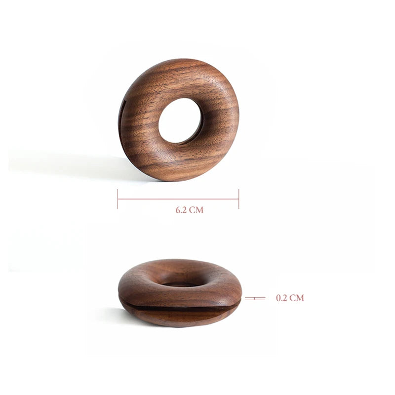 Wood Bag Clips Bag Sealer Nordic Doughnut Shape Gadgets Inteligentes Snacks Food Clip Kitchen Storage Organization Kitchen Tools
