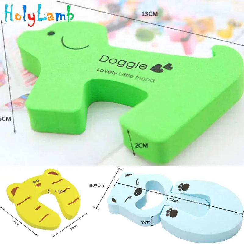 Child Safety Protection Baby Safety Cute Animal Security Card Door Stopper Baby Newborn Care Child Lock Protection From Children