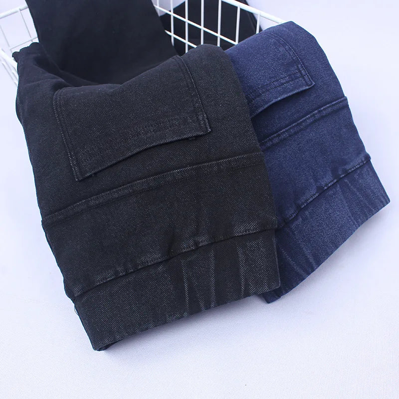 lady casual Slim fitted Stretch Denim pant Skinny pocket blue black Jeans ankle Jeggings leggings for women Pencil Pants