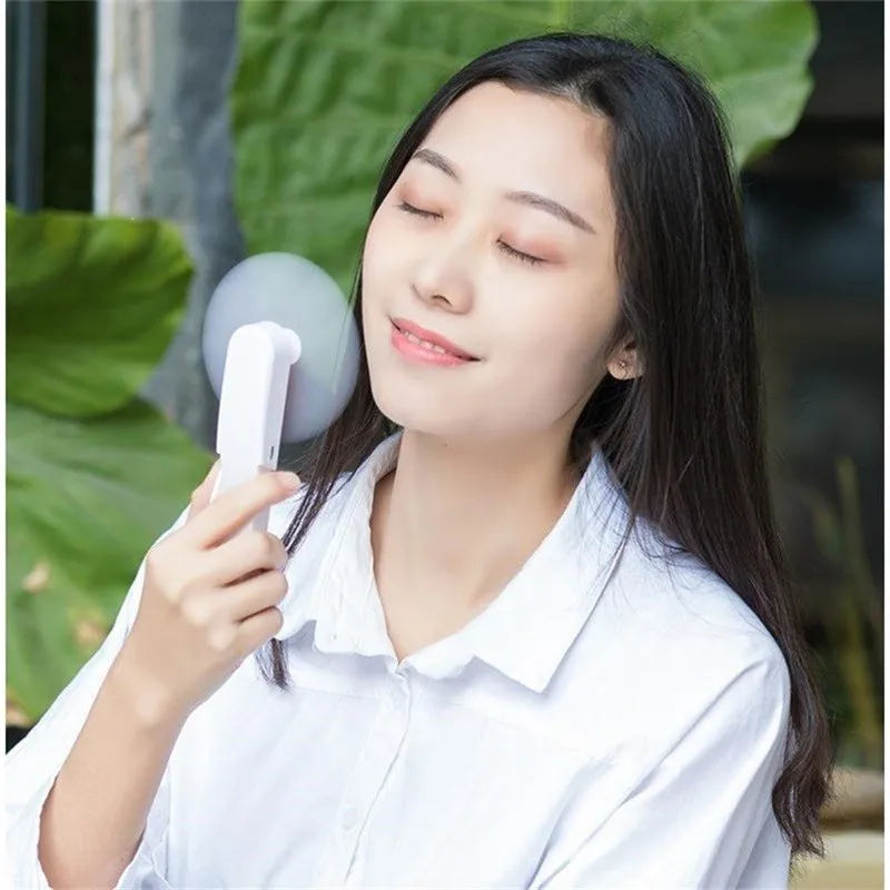 Usb Mini Fold Fan Electric Portable Hold Small Air Cooler Originality Charging Household Electrical Appliances Desktop Ventilado