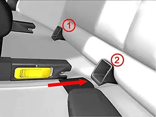 New 2 Pcs Latch Guide! Passenger Car Child Safety Seats General Isofix Interface Belt Latch Guide (ISOFIX) Auto car seat parts