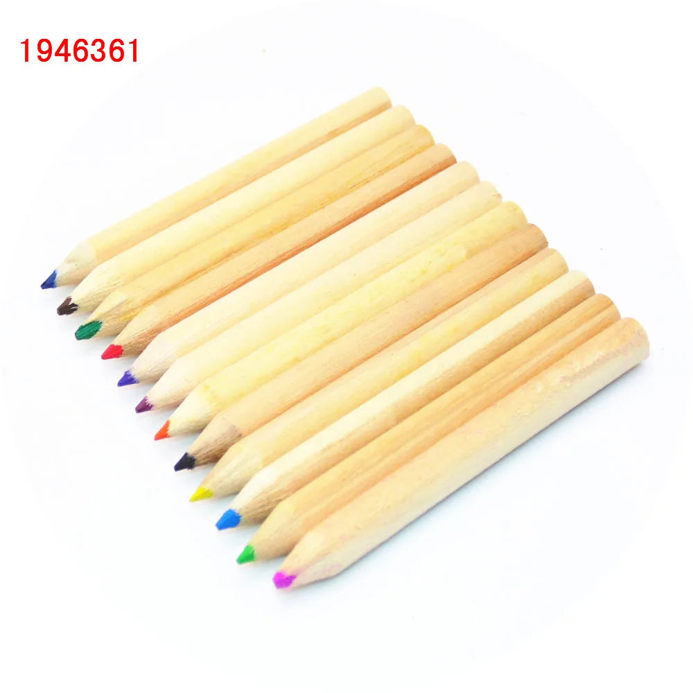 High quality 12pcs/Set sketch No paint Wooden Painting Colorful Pencils for child artist drawing Non-toxic pencils
