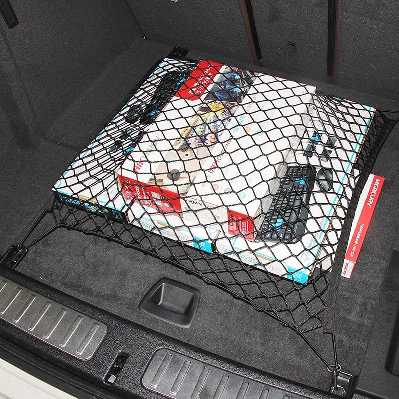 Car Trunk Storage Elastic Mesh Net 4 Hooks Fit for Cadillac ATS BLS CTS XT4 XT5 ATSL XTS STS SRX Escalade auto zubehör