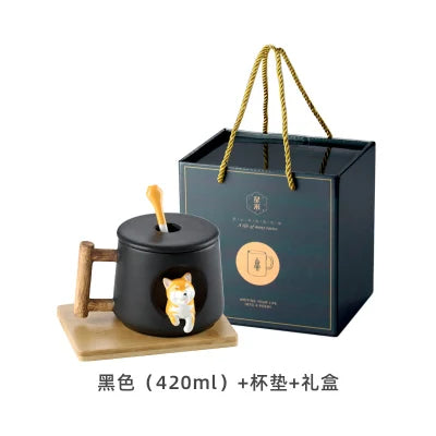 INS Shiba Inu Akita DOG 420ML COFFEE TEA MUGS CUP NORTH EUROPE STYLE FASHION DESIGN