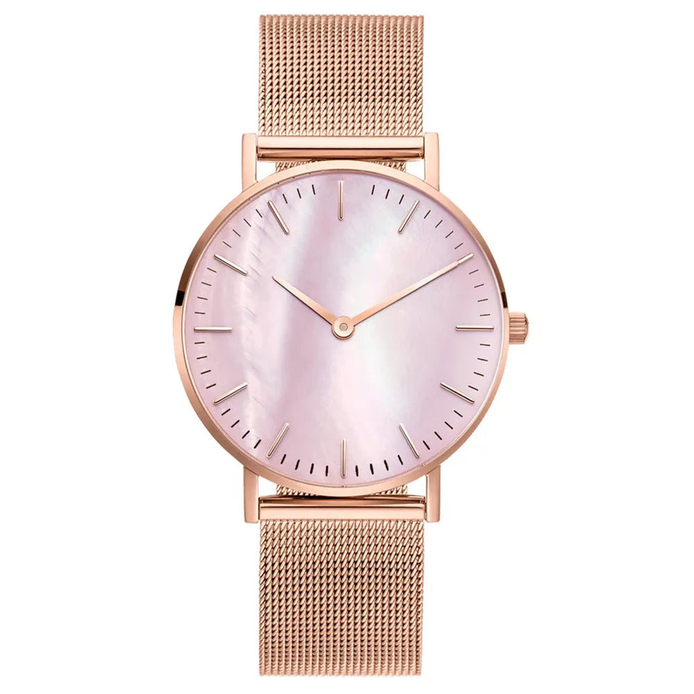 New Luxury Top Brand Women Quartz Watches Metal Mesh Watches For Women Ladies Casual Wristwatch Female Clock Relogio Feminino