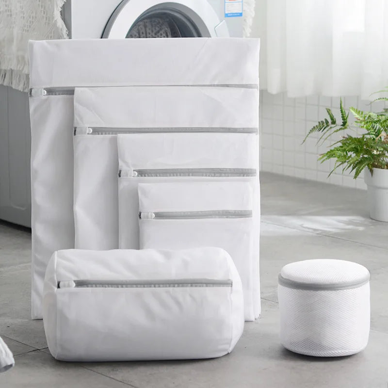Mesh Laundry Bag Polyester Laundry Wash Bags Coarse Net Laundry Basket Laundry Bags for Washing Machines Mesh Bra Bag