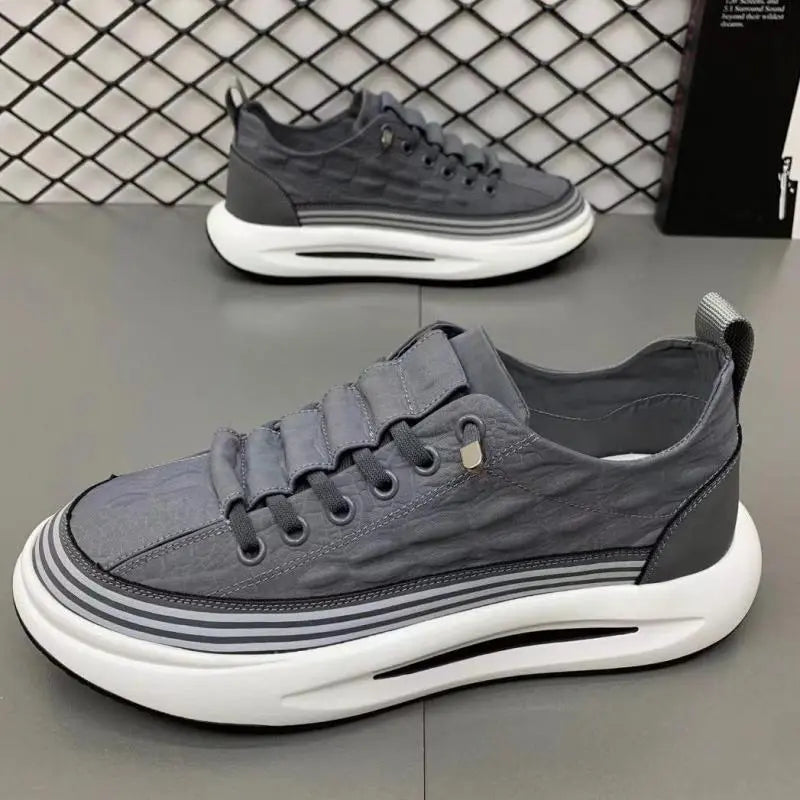 Casual Shoes Men Summer Fashion Breathable New Cloth Shoe Men's Comfortable Lightweight Daddy Shoes High Quality Male Sneakers
