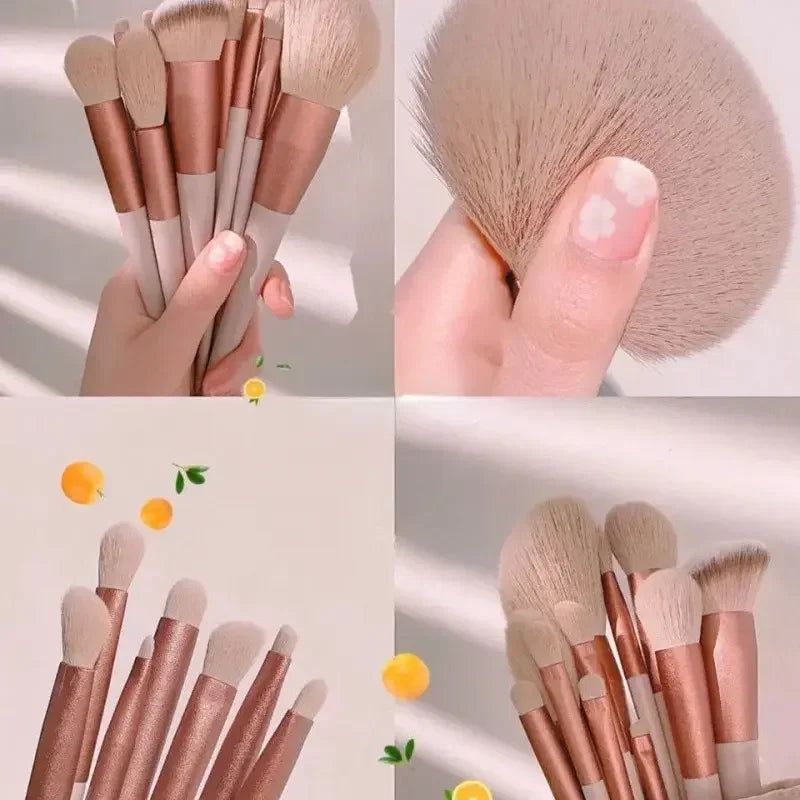 Make-up set with 8 to 13 brushes for the perfect look!