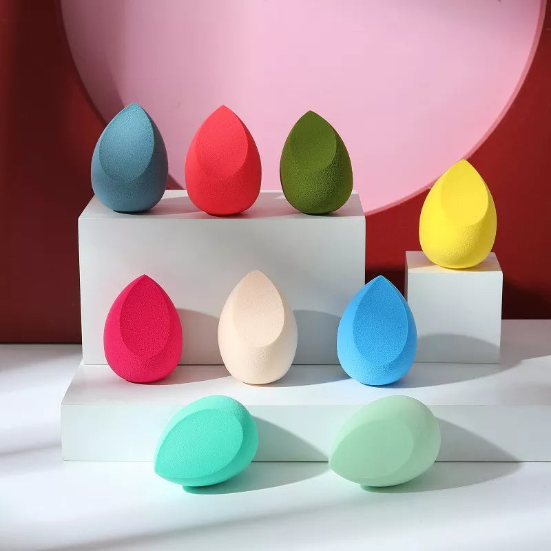 Make-up-Schwamm-Puderquasten-Set - Weicher Beauty-Blender-Schwamm Fingerquasten-Dreieck-Make-up-Quaste - Ideal Für Den Täglichen Gebrauch Und Auf Reisen