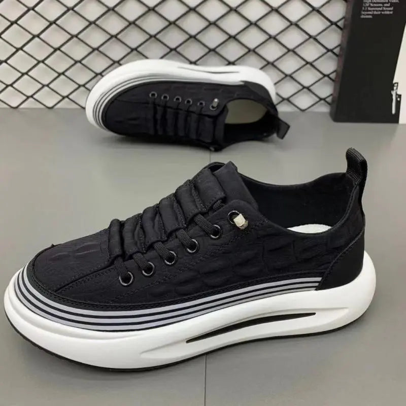 Casual Shoes Men Summer Fashion Breathable New Cloth Shoe Men's Comfortable Lightweight Daddy Shoes High Quality Male Sneakers