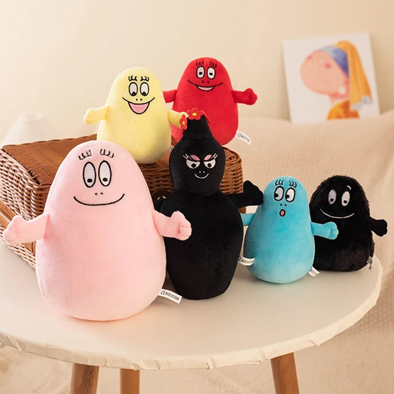 Cartoon Barbapapa Plush Toys Soft Stuffed Dolls For Baby Kids Comfort Soft Gift Toys Home Decora Girls Children Birthday Gifts
