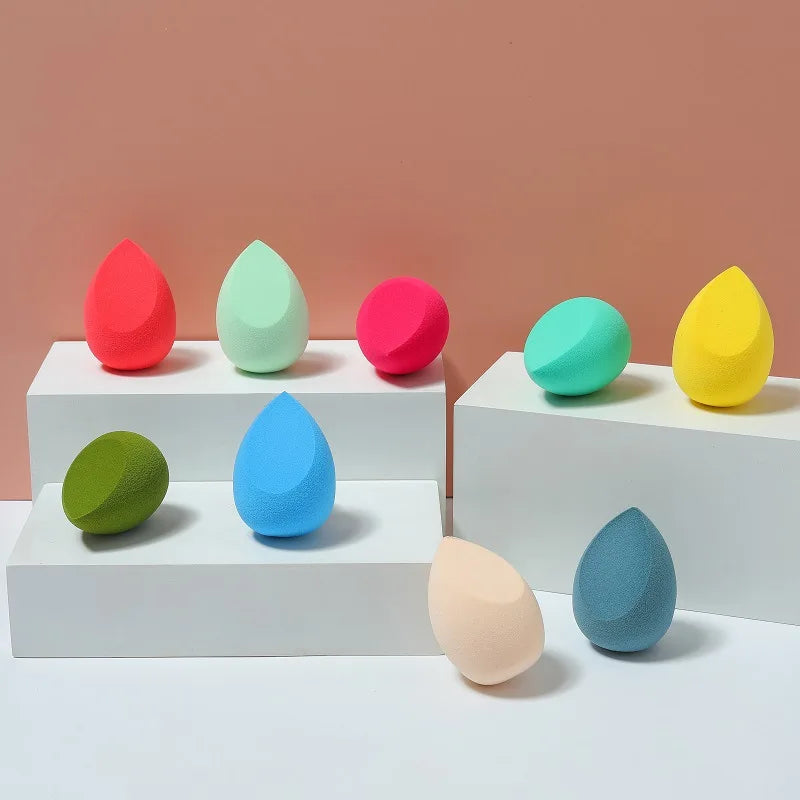 Make-up-Schwamm-Puderquasten-Set - Weicher Beauty-Blender-Schwamm Fingerquasten-Dreieck-Make-up-Quaste - Ideal Für Den Täglichen Gebrauch Und Auf Reisen