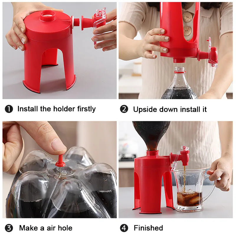 Hot Magic Tap Soda Coke Cola Drink Water Dispenser for Party Home Office Bar Kitchen Upside Down Drinking Machine Home Gadgets