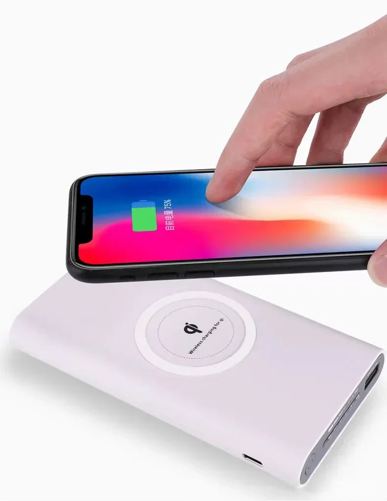 Free Shipping 200000mAh Wireless Power Bank Two-Way Fast Charging Powerbank Portable Charger Type-c External Battery For IPhone