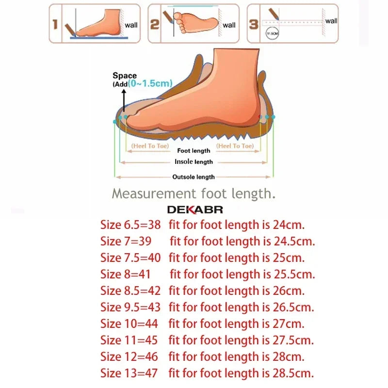 DEKABR Men Shoes Fashion Warm Fur Winter Men Boots Autumn Leather Footwear New Comfortable Canvas Casual Shoes For Men