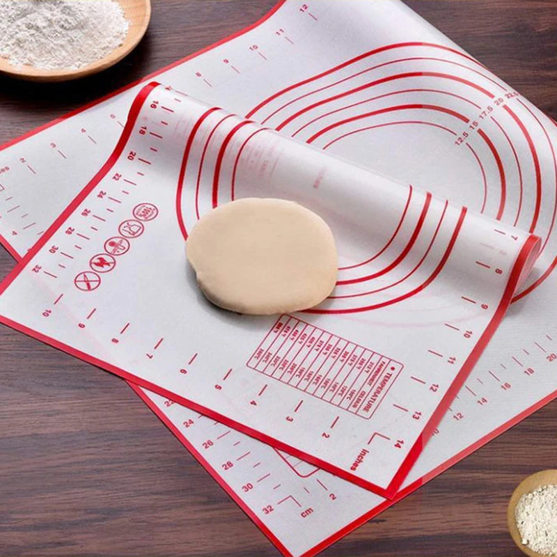Silicone Baking Mat Non-Stick Baking Sheet Rolling Kneading Dough Mat Cookie Macaron Maker Pastry Cooking Tools Kitchen Gadgets