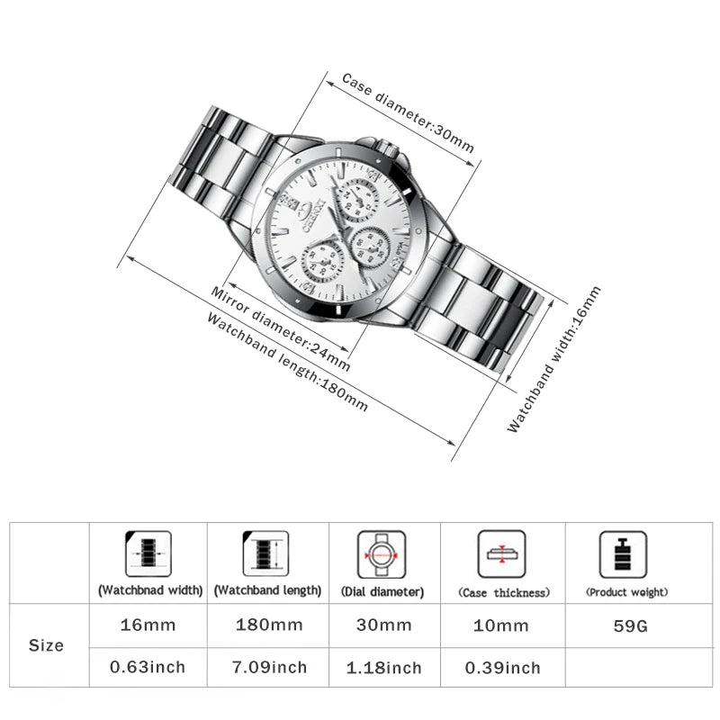 CHENXI Watches Women‘s Fashion Luxury All Stainless Steel High Quality Rhinestone Ladies Quartz Wristwatches for Women