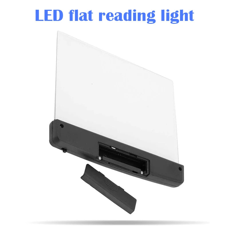Led Flat Night Vision Reading Light Tablet Book Light Eye Protection Student Night Reading Lamp Flat Plate Car Travel Panel LED