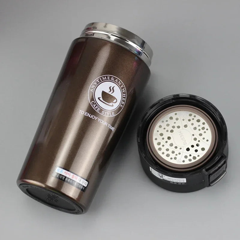 HOT Premium Travel Coffee Mug Stainless Steel Thermos Tumbler Cups Vacuum Flask thermo Water Bottle Tea Mug Thermocup