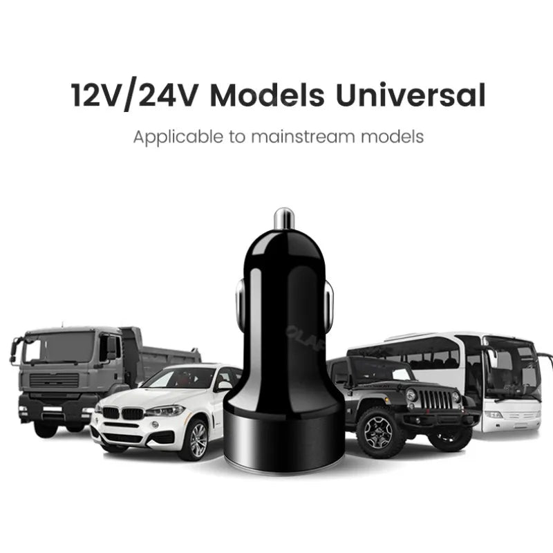 Elough 66W Car Charger USB Type C Fast Charging PD Car Charger Adapter For 14 Pro Max Xiaomi Samsung QC3.0 Phone Charger USB C