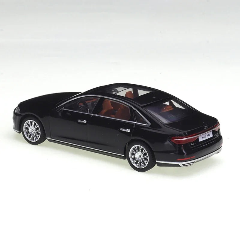 JKM 1/64 Audi A8L Independent Brake Discs Cars Alloy Toys Motor Vehicle Diecast Metal Model Kids Xmas Gift Toys for Boys
