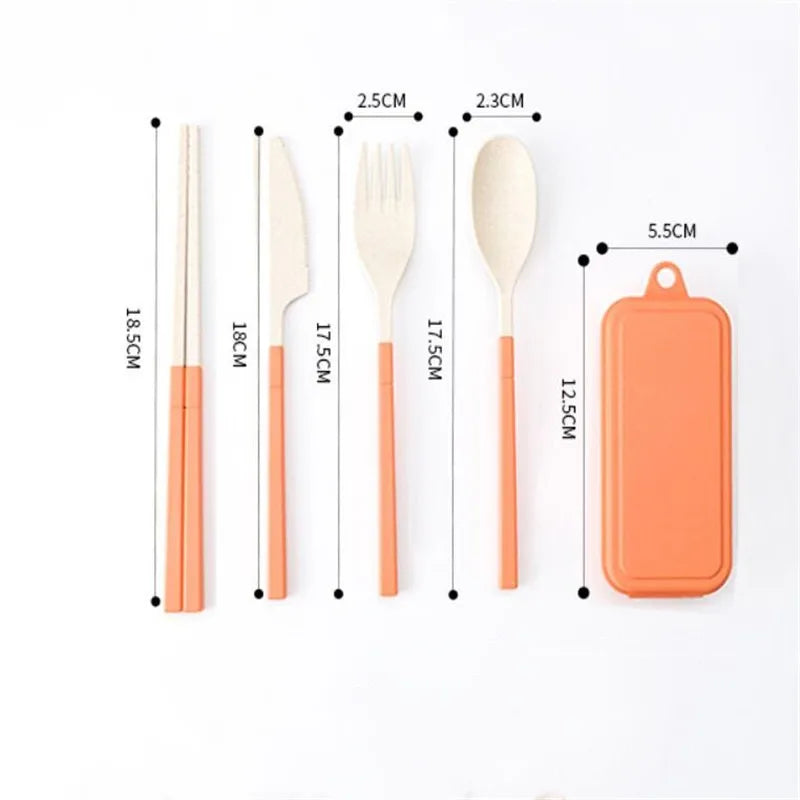 Baby Gadgets Tableware Set Children Utensil Stainless Steel Toddler Dinnerware Cutlery Cartoon Infant Food Feeding Spoon Fork