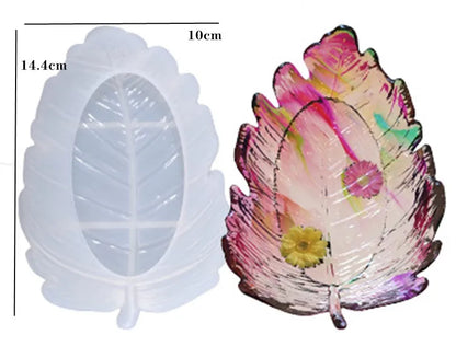 DIY Crystal Silicone Mold Three-layer Fruit Plate Tea Plate Disc Epoxy Resin Molds Cup Pad Mould For Resin Art Home Decoration