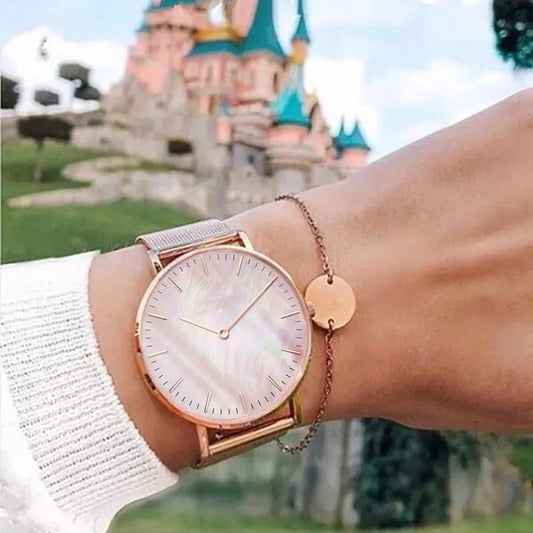 New Luxury Top Brand Women Quartz Watches Metal Mesh Watches For Women Ladies Casual Wristwatch Female Clock Relogio Feminino
