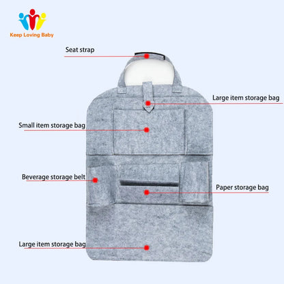 Shopping Car Covers Design Fashion Car Seat Storage Bag Styling Multifunction Back Bag Child Safety Seat Shopping Car Cover