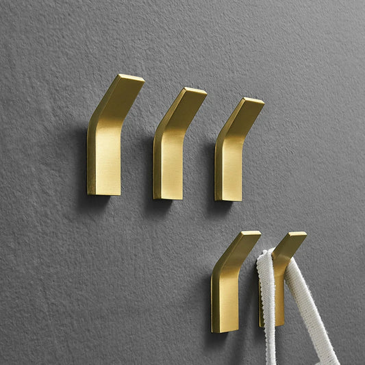 Bathroom Gold Black Robe Hook Wall Hook Towel Hook For Coat Hook Rustproof Hook Hanger Clothes Hangers For Kitchen Accessories