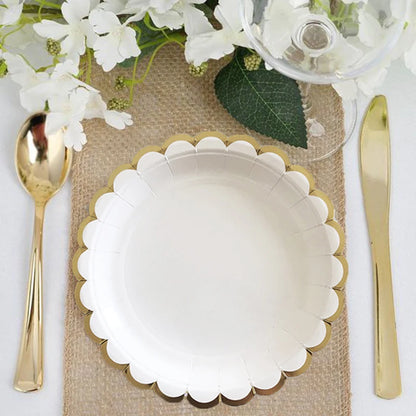 Elegant Disposable Tableware Whites Plate Paper Cup Tablecloth 1st Birthday Party Wedding Decor Kids Baby Shower Party Supplies