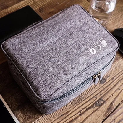 Portable Travel Gadgets Pouch Digital Cable Bag Men Power Cord Charger Headset Organizer Drive Electronic Suitcase Accessories