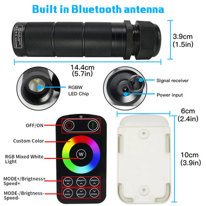 DC12V Car Roof Star Light 6W RGB Fiber Optic Star Ceiling Kit Bluetooth app Fiber Optic Light for Optical Fiber Starry Sky