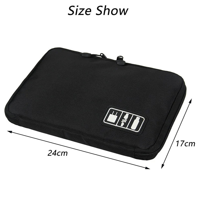 Digital Cable Bag Men Creative Travel Gadgets Pouch Power Cord Charger Headset Organizer Drive Electronic Suitcase Accessories