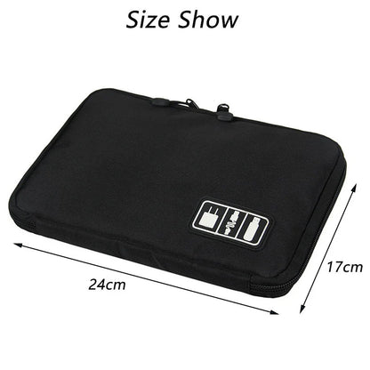 Digital Cable Bag Men Creative Travel Gadgets Pouch Power Cord Charger Headset Organizer Drive Electronic Suitcase Accessories