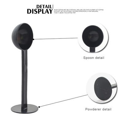 2 In 1 Measurement Coffee Bean Spoon Tamping Coffee Measuring Spoon Espresso Machine Powder Spoon Coffee Kitchen Tool Dropship