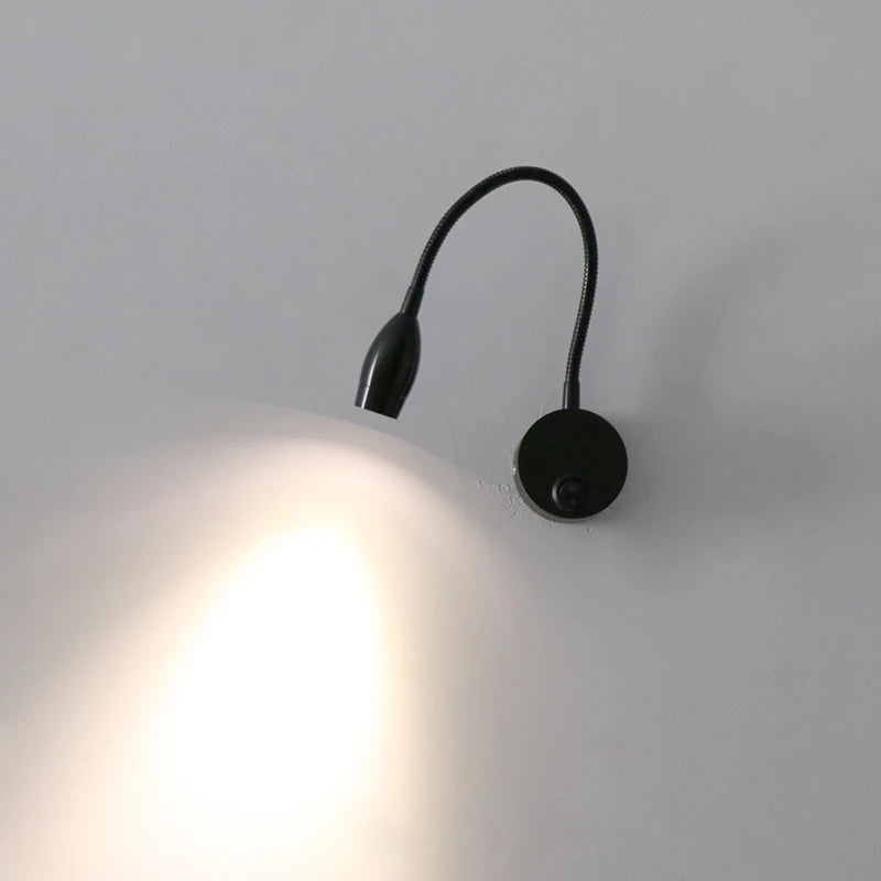 [YGFEEL] 3W LED Wall Lamps Children Reading Lamp Bedroom Bedside Lighting AC90-260V Aluminum Material 360 Degree Adjustable