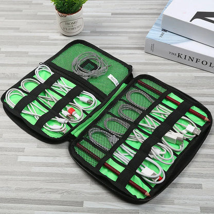 Digital Cable Bag Men Creative Travel Gadgets Pouch Power Cord Charger Headset Organizer Drive Electronic Suitcase Accessories