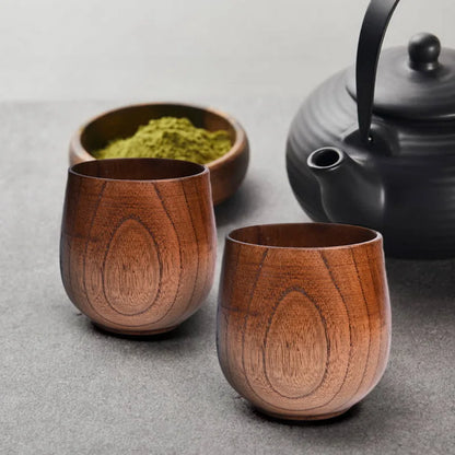 Wooden Big Belly Cups Handmade Natural Spruce Wood Cups Beer Tea Coffee Milk Water Cup Kitchen Bar Drinkware Dropshipping