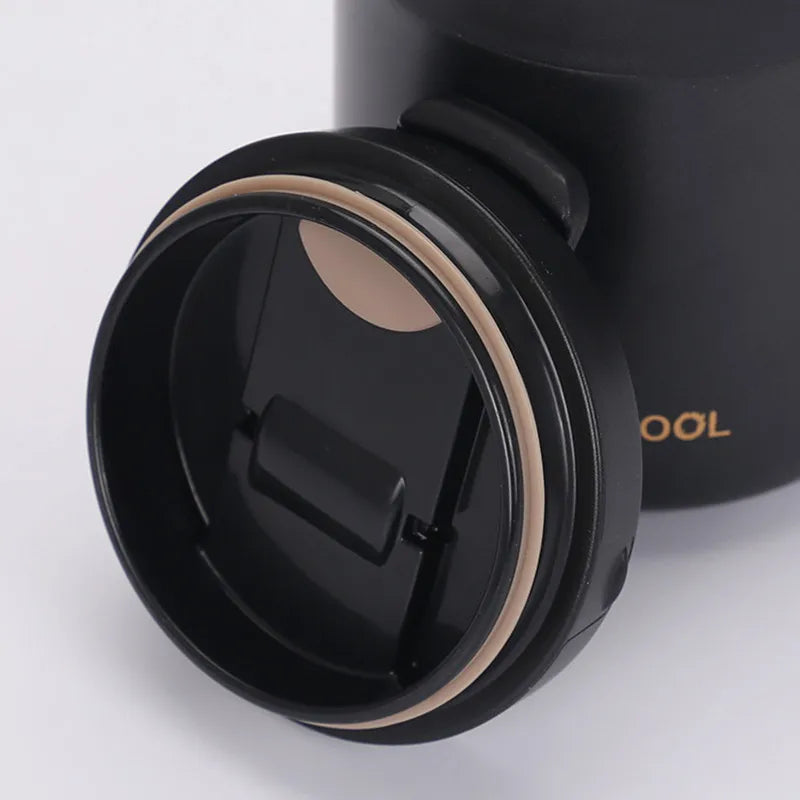 2023 New Product Office Coffee Cup Stainless Steel Double-Layer Vacuum Spray Paint Mug With Handle Heat Preservation Coffee Cup