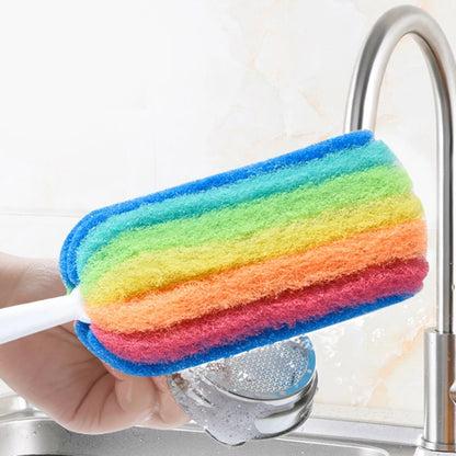 Detachable Water Bottle Cup Mug Glass Washing Sponge Cleaning Brush Scrubber With Handle Cleaning Utensils Brush Glass