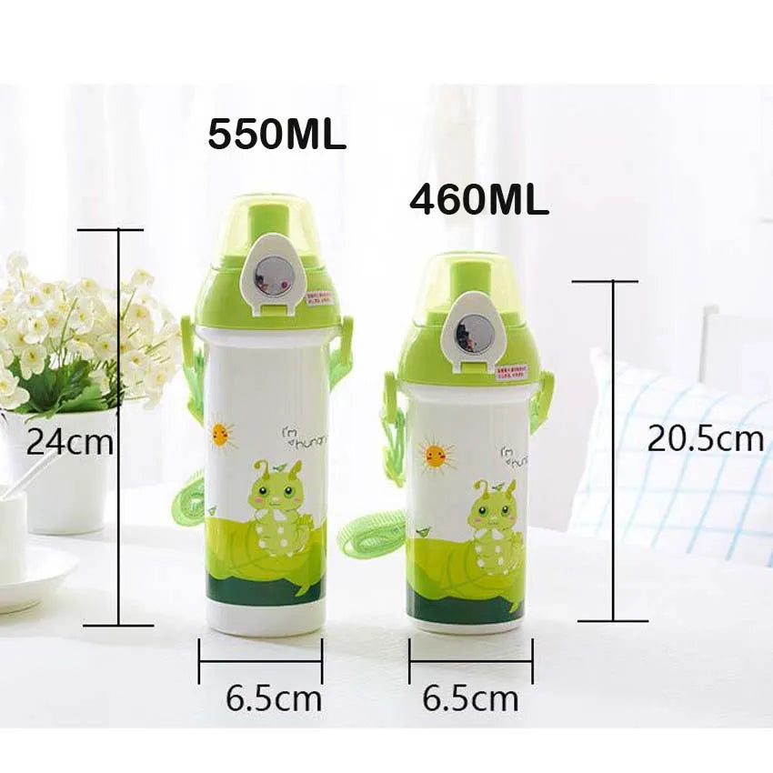 460ml Baby Water Bottle Kid Bottles Child Drinking Bottle for Water Sport Feeding Plastic Tumbler Leak Proof