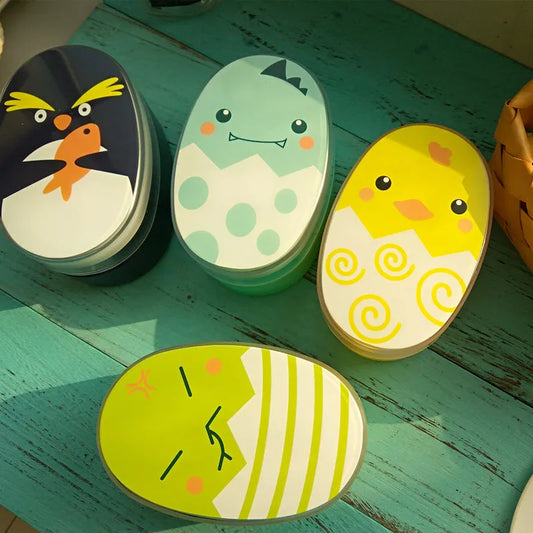 Protable Cartoon Lunch Box 700ml Child Microwave Bento Boxes Kids Food Container Dinnerware Lunchbox Cutlery Eco-Friendly