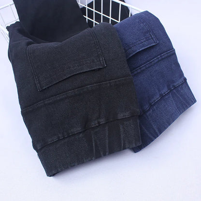 lady casual Slim fitted Stretch Denim pant Skinny pocket blue black Jeans ankle Jeggings leggings for women Pencil Pants